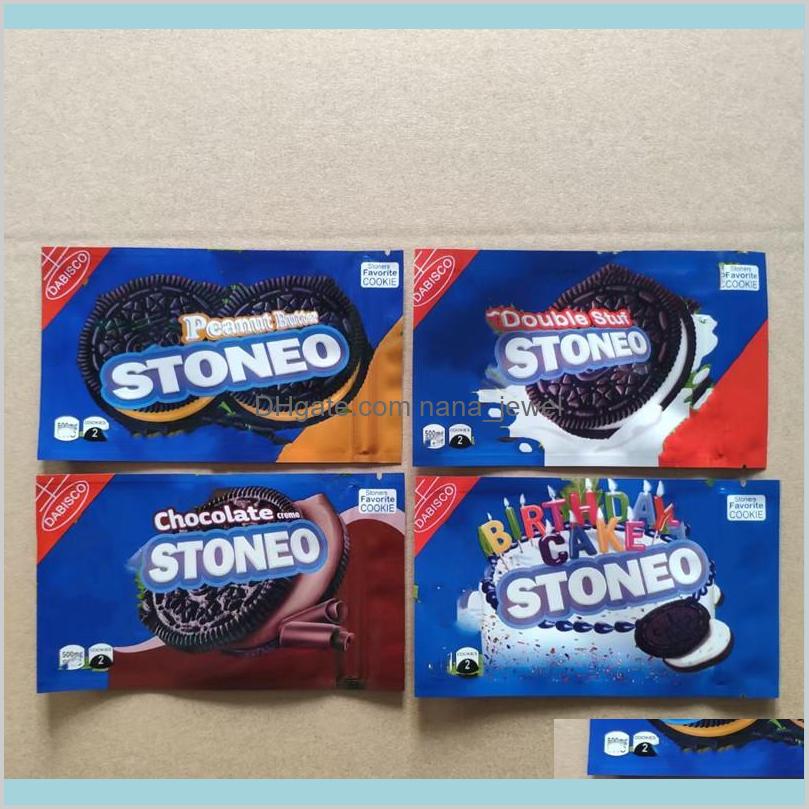 

Packing Office School Business Industrial 500Mg Empty Stoneo Cookie Resealable Edible Holographic Bag Edibles Packaging Mylar Smell Pr