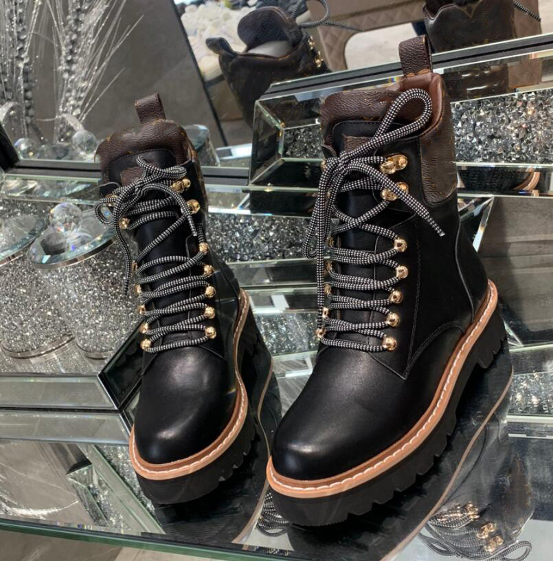 

Women Designers Rois Boots Ankle Martin Boot Pocket Black Bootss Nylon Military Shoes Inspired Combat Boots With Bags Size 35-41, Box