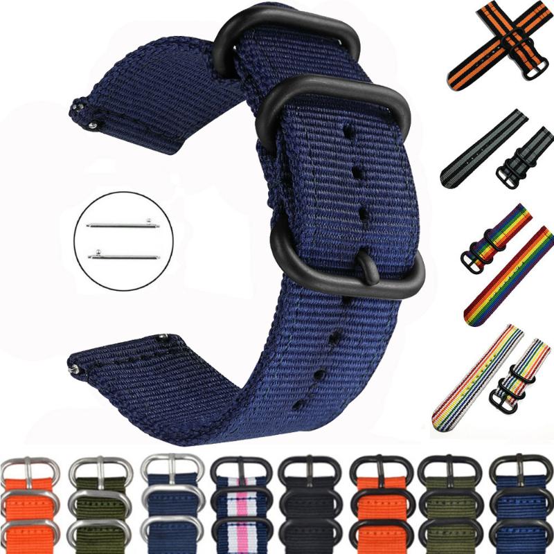 Watch Bands Quick Release Strap For Men Women Premium Nylon NATO Band With Black Stainless Buckle -18mm, 20mm,22mm,24mm-image-698727467