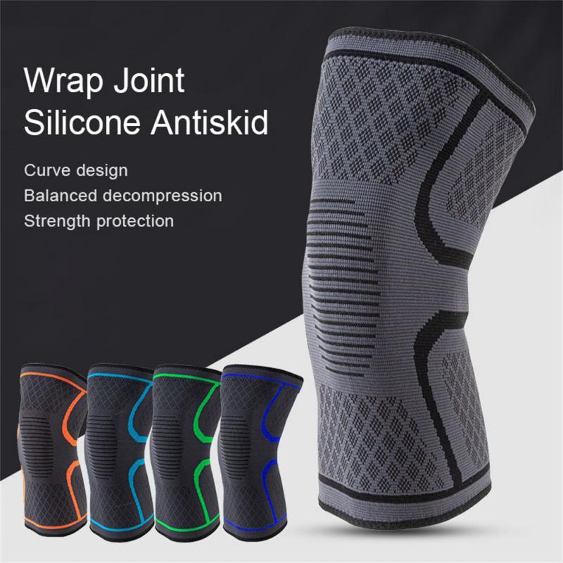 

Elbow & Knee Pads Anti-slip Mountain Bike Anti-collision Brace Protector Pressurized Elastic Outdoor Fitness Protective Gear, Orange