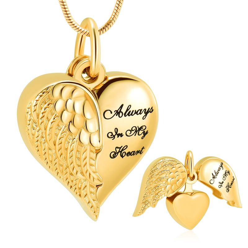 

Chains Urn Necklaces For Ashes Heart Cremation Jewelry Loved One Memorial Pendant Keepsake, Silver