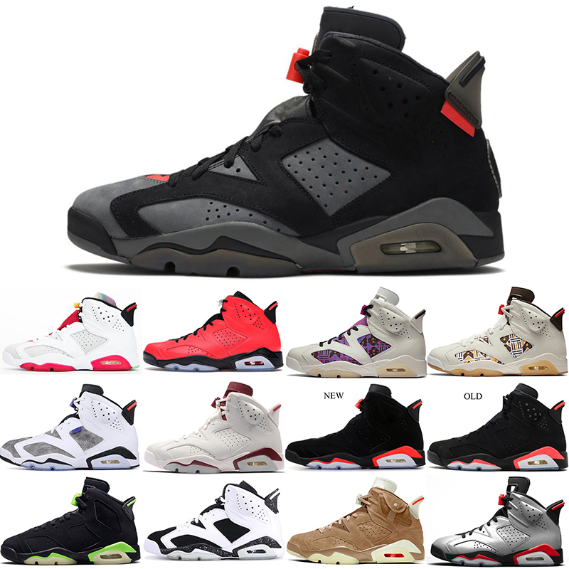 

UNC 6s men basketball shoes 6 Sports blue Carmine Hare White Tech Chrome black cat Bred mens trainers sneakers size 7-13, # 11