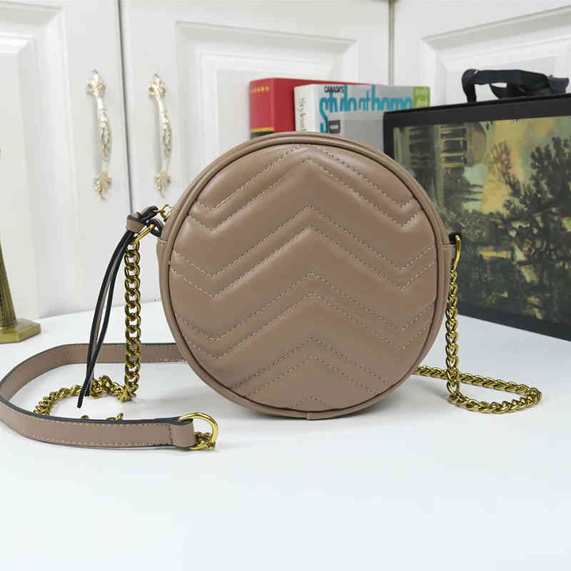 

Evening Bags Designer Mini Clutch Bag Cross body Handbags Luxury Shoulder tote Wallet Circular Genuine leather High-quality Purse Gold chain With MWMM, 1# packing bag