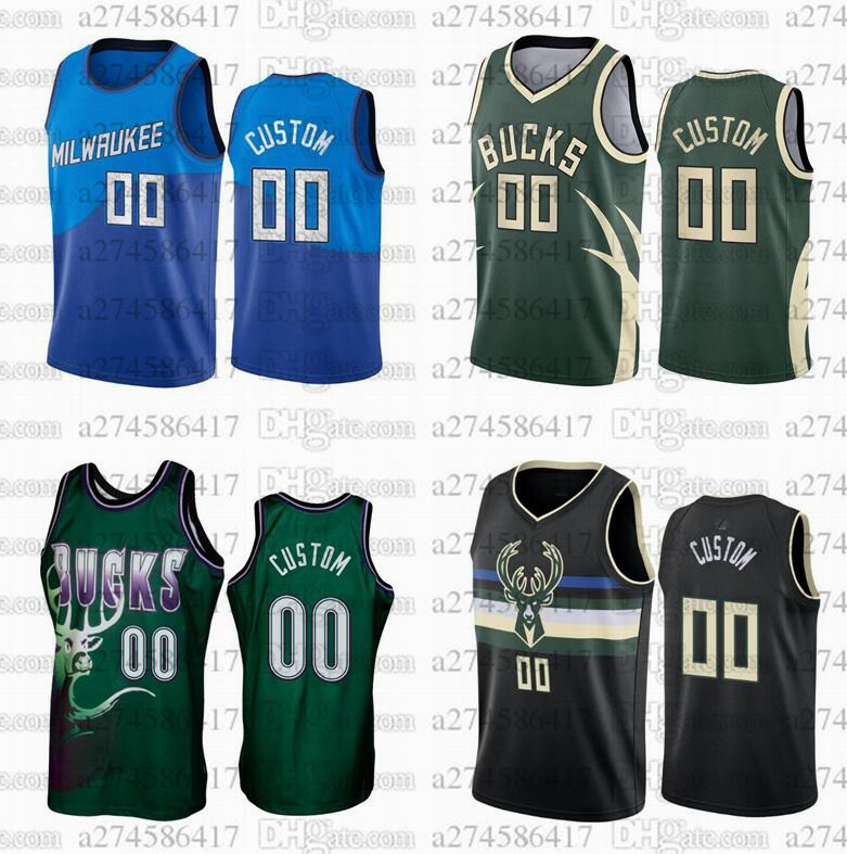 

Custom basketball Jerseys Milwaukee Bucks 34 Giannis Antetokounmpo Any name and number Swingman city Jersey, Black;red