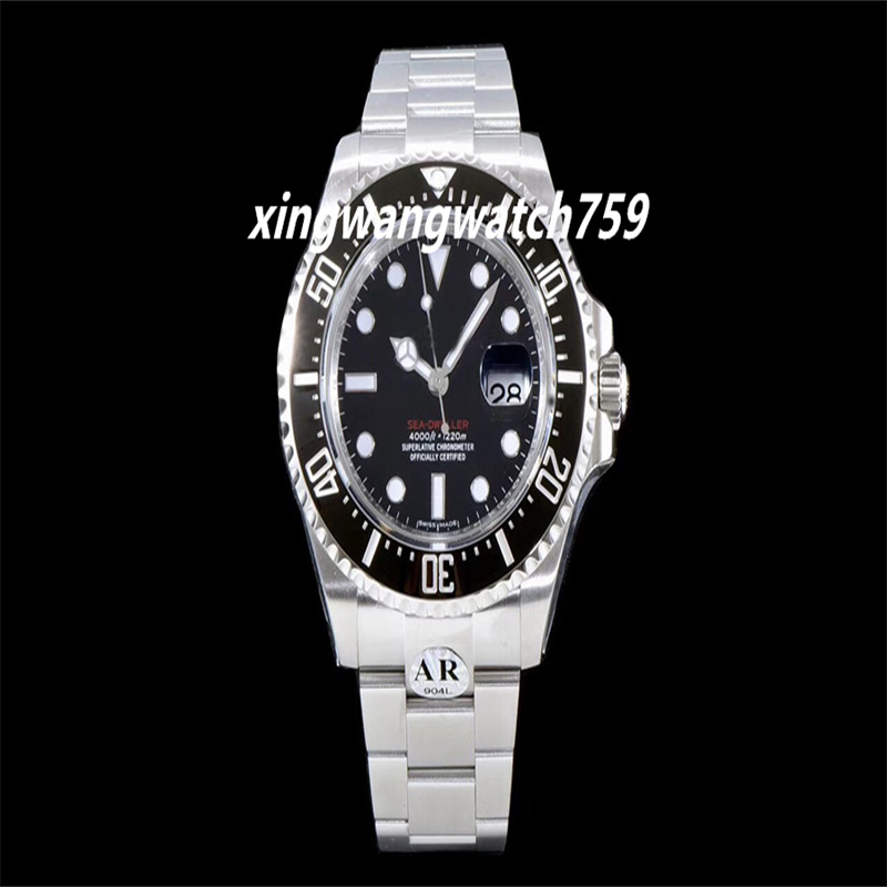 

43mm KS Factory Mens Automatic Eta 2824 Watch Men Black Pvd Ceramic Bezel 126600 Sea Dweller Dive Sport 126603 Watches Swiss WristwatcheS
