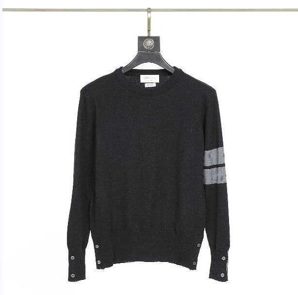 Men's sweater new round neck cardigan four-clause bottoming male and female couple jacket coat
