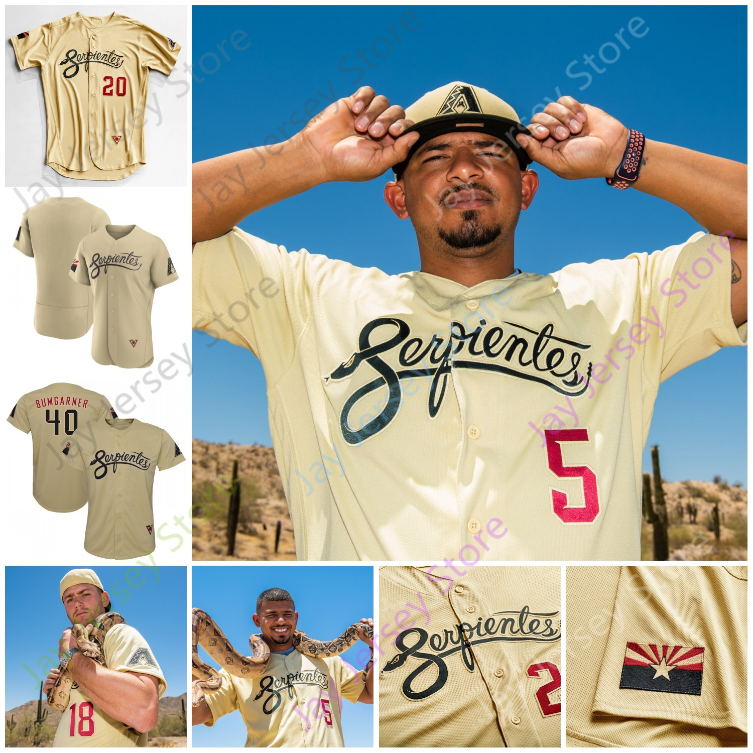 

Custom Randy Johnson Jersey Madison Bumgarner Nick Ahmed Seth Beer Ketel Marte David Peralta Josh VanMeter Gilbert Kelly Ellis Perdomo Walker Luplow McCarthy Rojas, 2019 player weeked