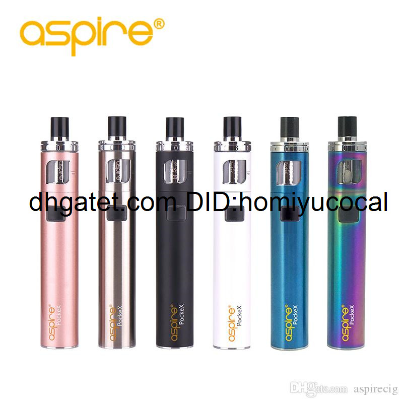 

Aspire PockeX Start Kit Top Fill Top Airflow E-juice 2ml Battery 1500mah U-Tech Nautilus X Coil TPD Compliant original vaporizer