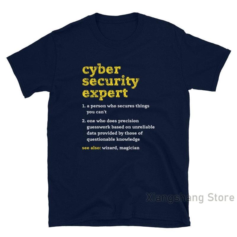 

Men's T-Shirts Funny Cyber Security Definition Distressed Computer Geek Short-Sleeve Unisex T-Shirt, Men-gray