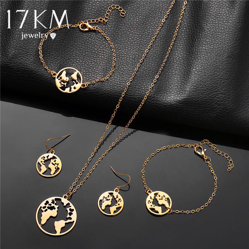 

Pendant Necklaces 17KM Bohemian Geometric Map For Women Multilayers Rose Gold Sliver Color Necklace 2021 Choker Fashion Jewelry, Silver