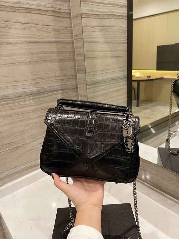 

High-end luxury bag leather clutch 19 series ladies crocodile texture chain fashion simple messenger high-ends sense of all-match shoulder bags