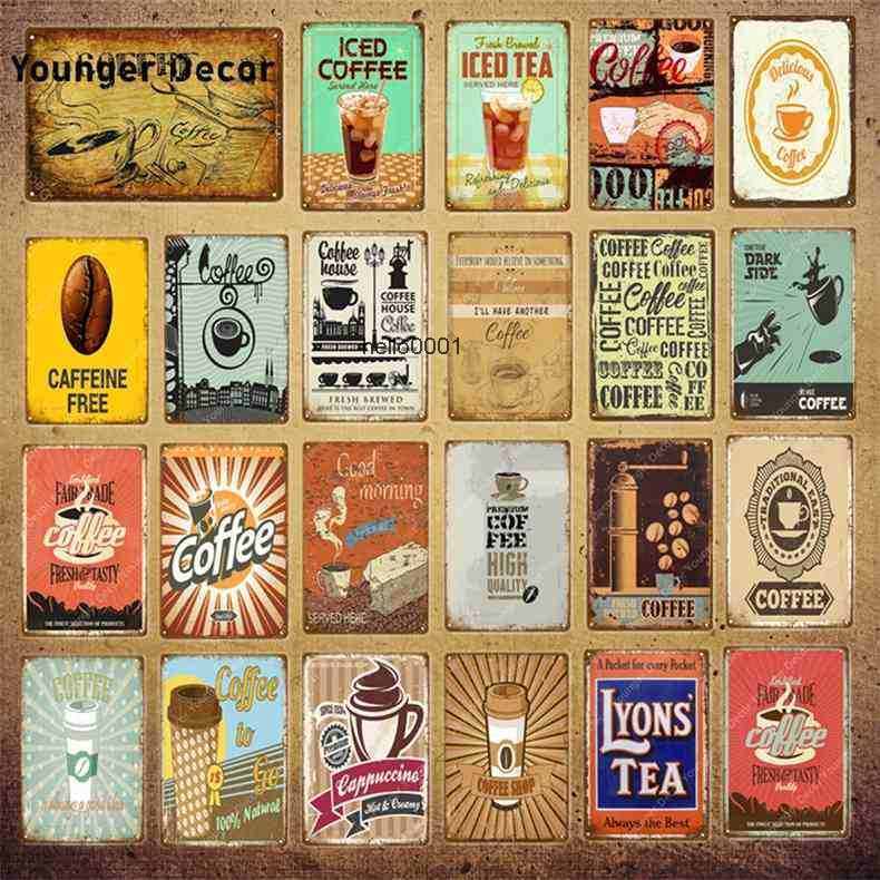 

Iced Tea Metal Plaque Lyons Espresso Vintage Poster Bar Pub Cafe Shop Kitchen Restaurant Wall Decor Coffee Painting Signs YI-097