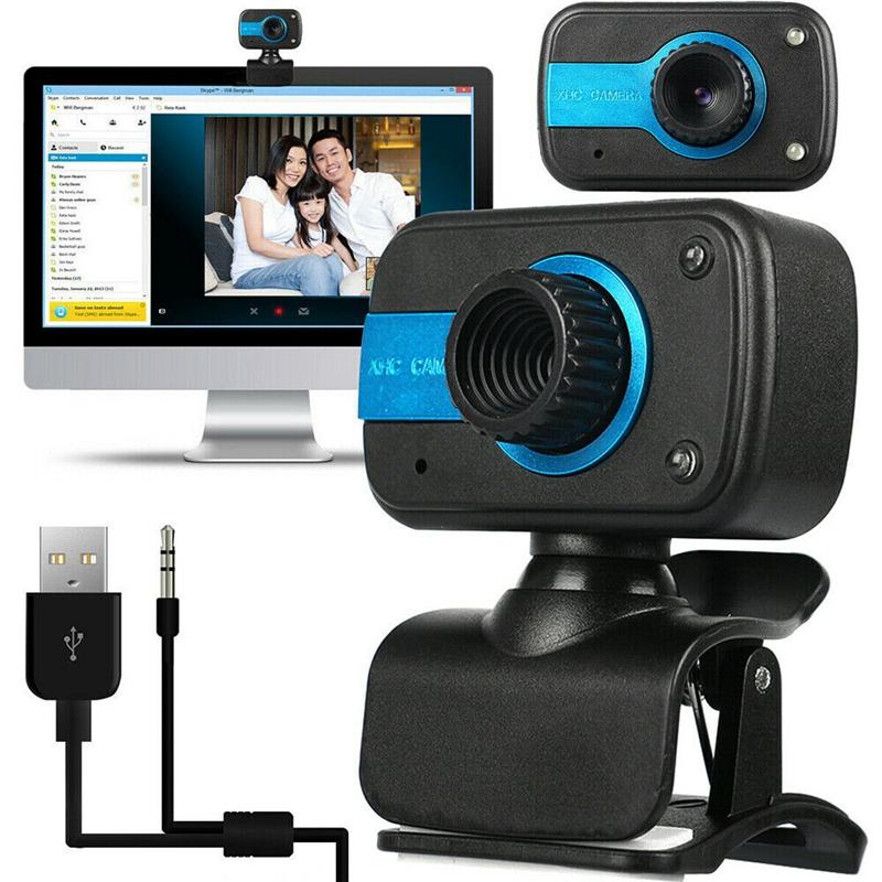 

Mini Cameras 360 Degree Rotate HD Webcam, USB Computer Webcam For Personal Laptop Desktop Video Camera With Microphone