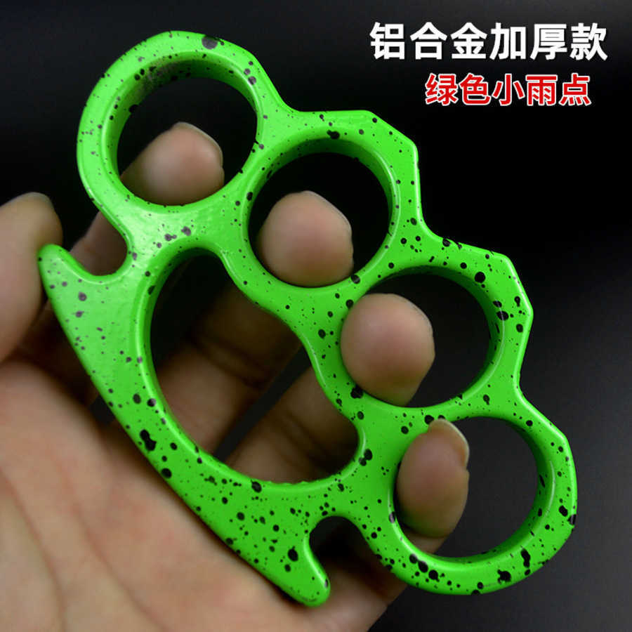 

Aluminum Alloy Martial Arts Fighting Glass Fiber Finger Tiger Clasp Boxing Thickened Black Four Set Ring BKGW802