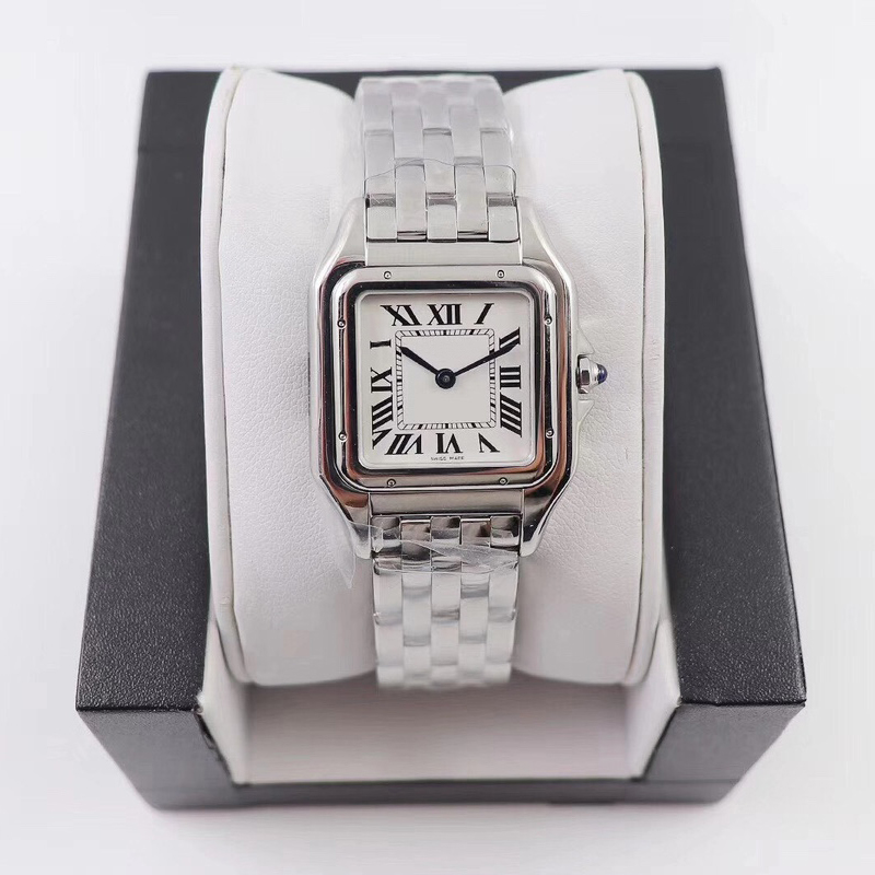 

Panthere Womens Watches Top Quality Classic Full Stainless Steel Logo Designer Gold Diamond Wristwatches For Lady Gift Reloj Montres De Luxe, Item 5