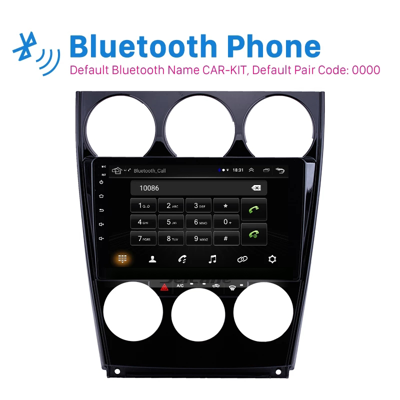 

2din Android 10.0 Car dvd GPS Multimedia Player for Old Mazda 2004-2015 6 Support Steering Wheel Control OBD2 Carplay DVR