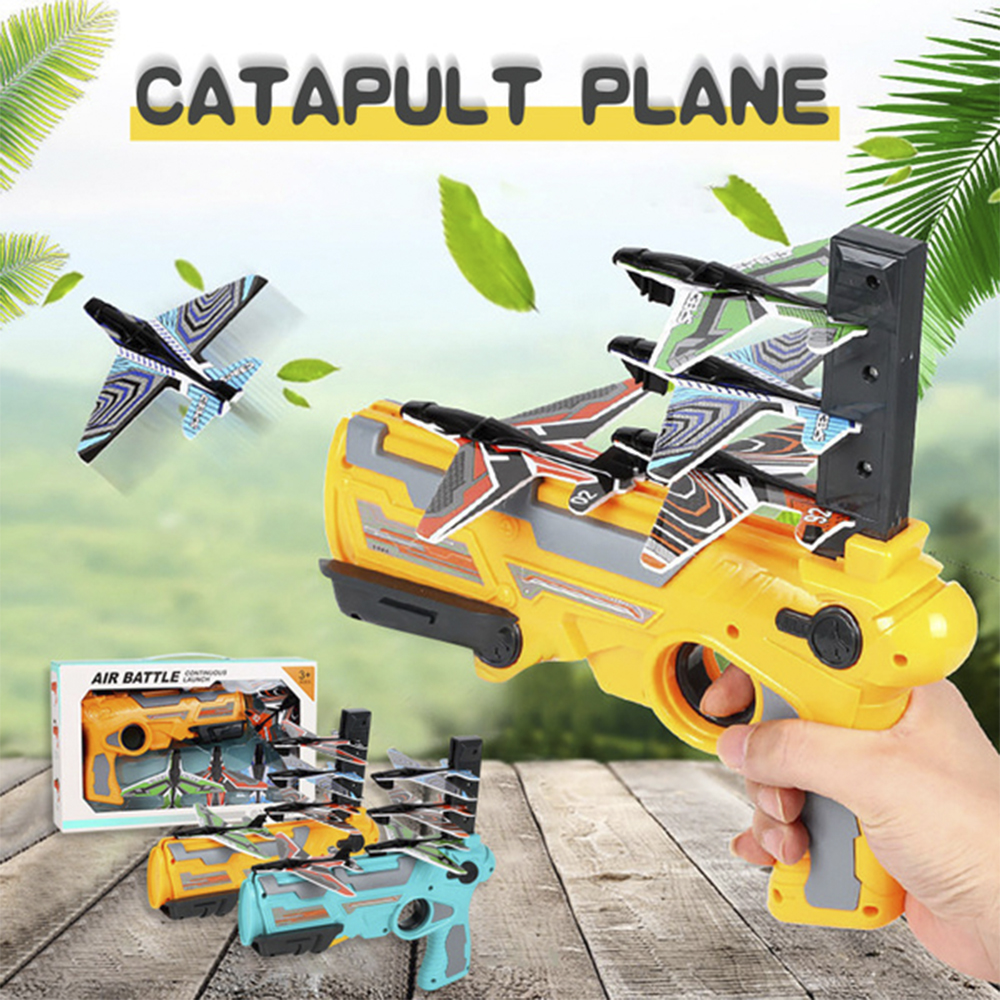 

Bubble Catapults Dron Accessories For One-click Ejection Toy Gun Foam Airplane Model Random Color Aircraft Kids Catapult Plane