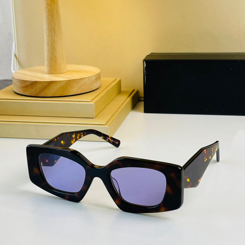 

Driving by car Sunglasses Square Frame Fashion Symbole PR15YS Women UV400 Protection Anti-UV Fishing triangle Eyewear Occhiali da sole in acetato with Box