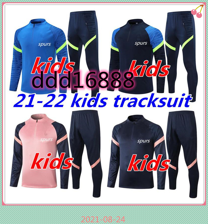 

xspurs kids tracksuit KANE Training suit 20 21 SON ERIKSEN JANSSEN Football jacket kit men soccer tracksuits 2, Black