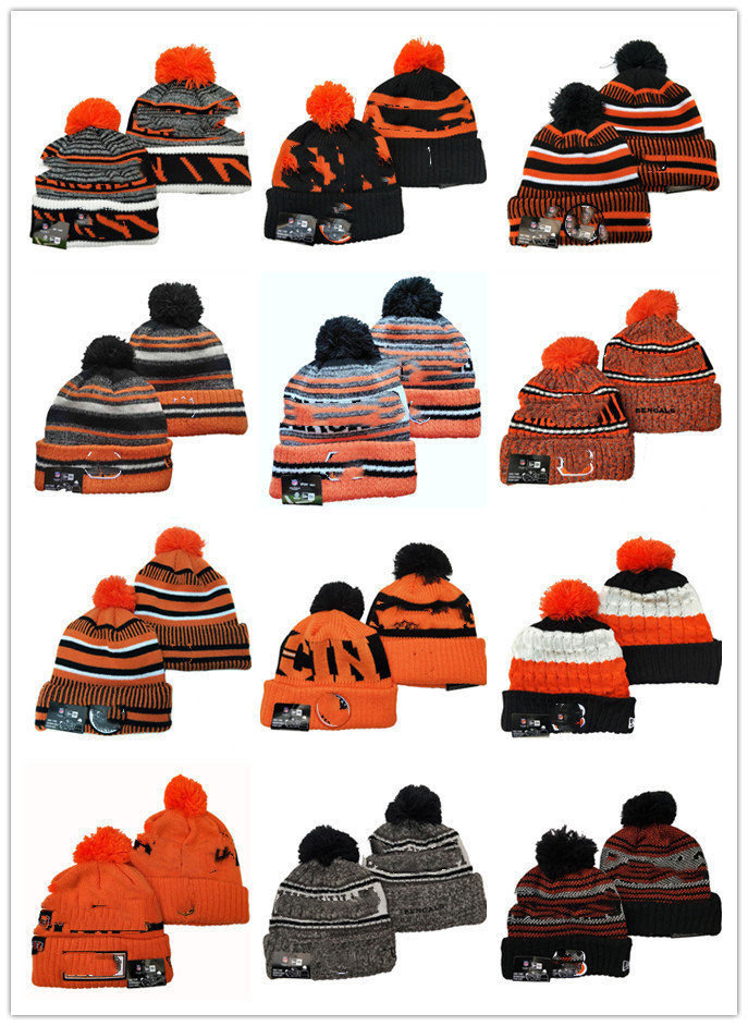 

CincinnatiBengalsFootball Hat Cap Winter Cashmere Sports Caps Hats Beanies