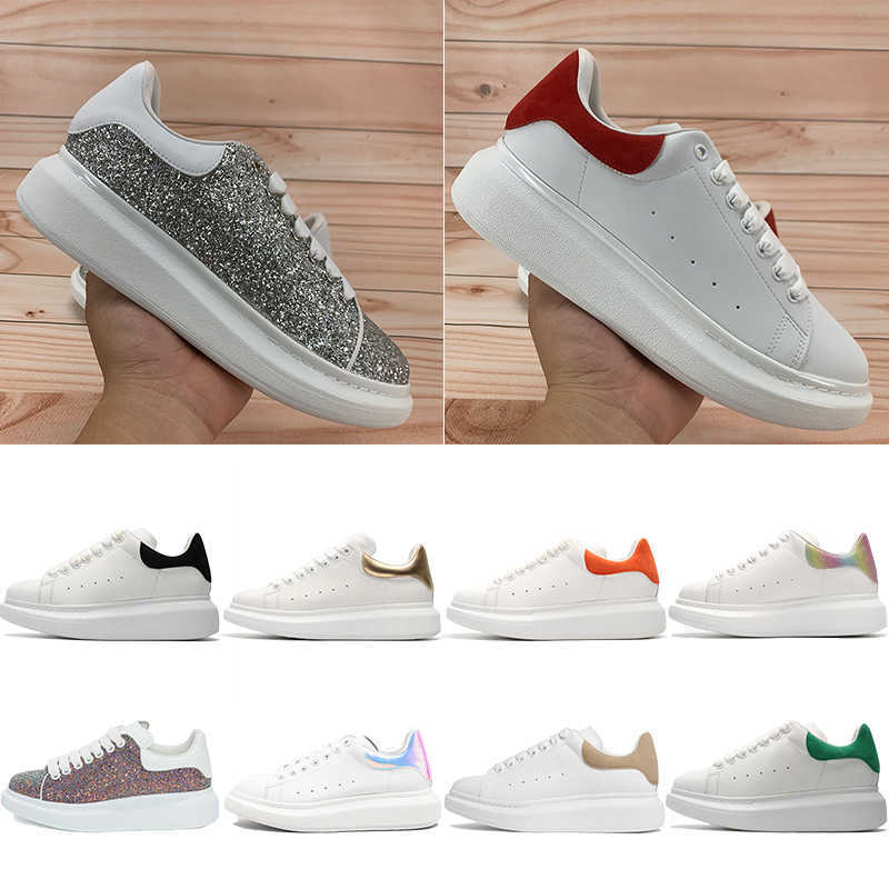 

Top quality men women platform shoes reflective sneaker silver red sequin burgundy multi color black velvet tail royal snakeskin casual