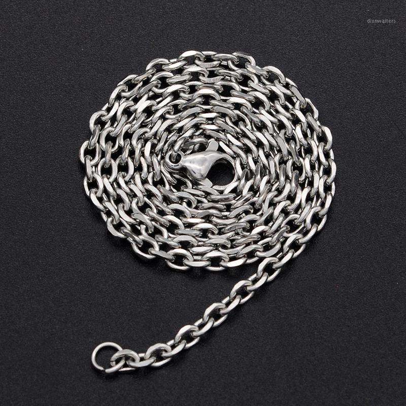

Chains 2pcs/lot 3mm Thickness Stainless Steel O Chain For Necklace DIY Jewelry Rock Drop