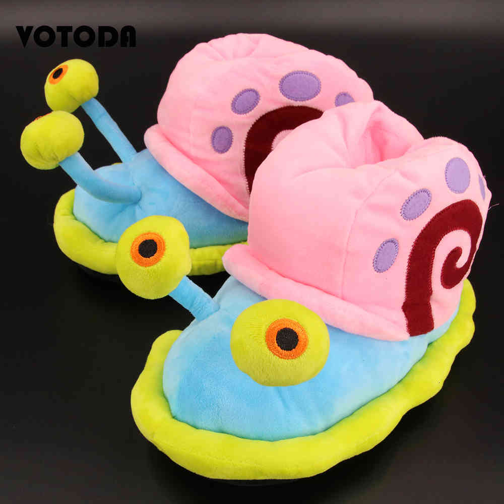 

Slipper Winter Childrens Kids Snails Cute Cartoon Home Girls Warm House Indoor Animal Plush Slippers Funny Shoes Q1214, Snails slippers