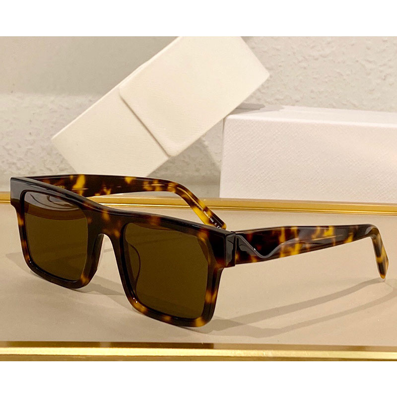 

High quality sunglasses SPR19WF womens fashion wild glasses men retro style driving square polarized lens UV400 protective belt box