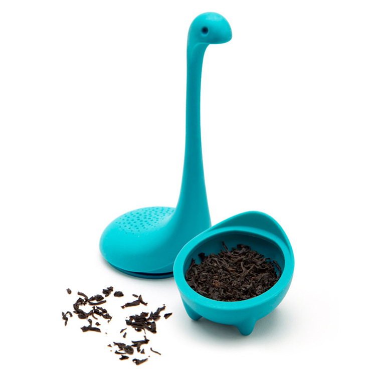 

Silicone Loch Ness Tea Infuser Loose Leaf Cute Cartoon Monster FDA LFGB Standard Flower Herb Filter Kitchen Teaware Strainer