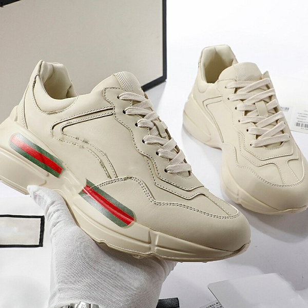2022 baskets vintage hommes designer femmes chaussures décontractées classique en cuir blanc plate-forme vintage entraîneur papa shoes35-44 MJK00