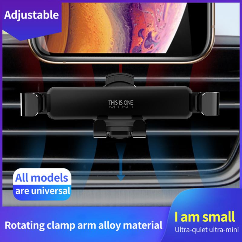 

Cell Phone Mounts & Holders Car Holder Universal Mini Gravity Self-locking Support Air Vent Clip GPS Stand For 11 Pro X XS Xi