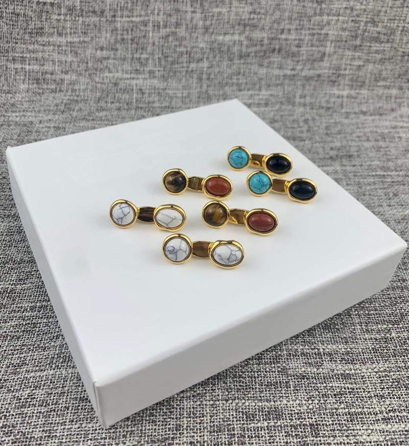 Stud 2021 Trend 925 Sterling Silver Ear Pin Earrings For Women Colorful Natural Gems Party Jewelry-image-701137172