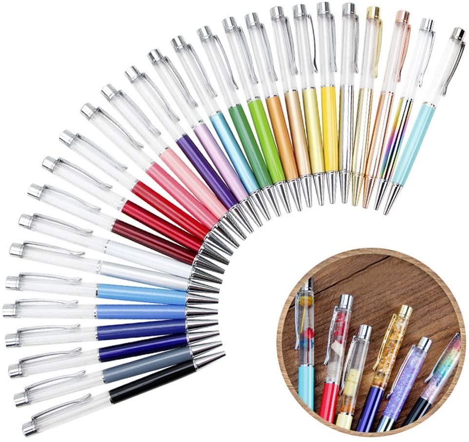 

Colorful Empty Tube Floating DIY Pens Building Your Favorite Liquid Sand Pen Gift 28 COLORS