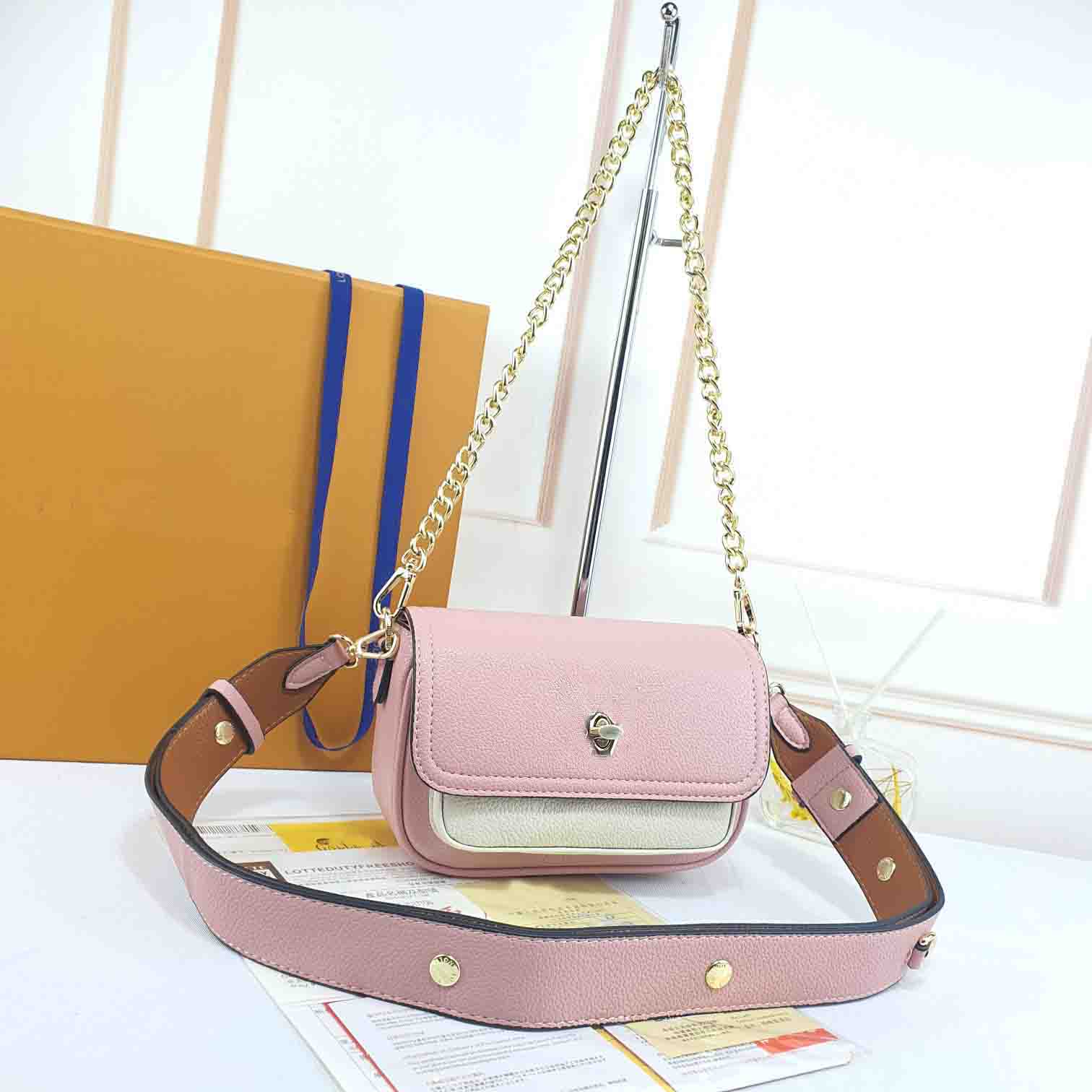 

Genuine Leather Shoulder Bag Tender Mini Fashion Desinger Classic chain Flap Handbag womens crossbody evening Messergen bags purse M58554 M58557 M58555 WF, Extra freight