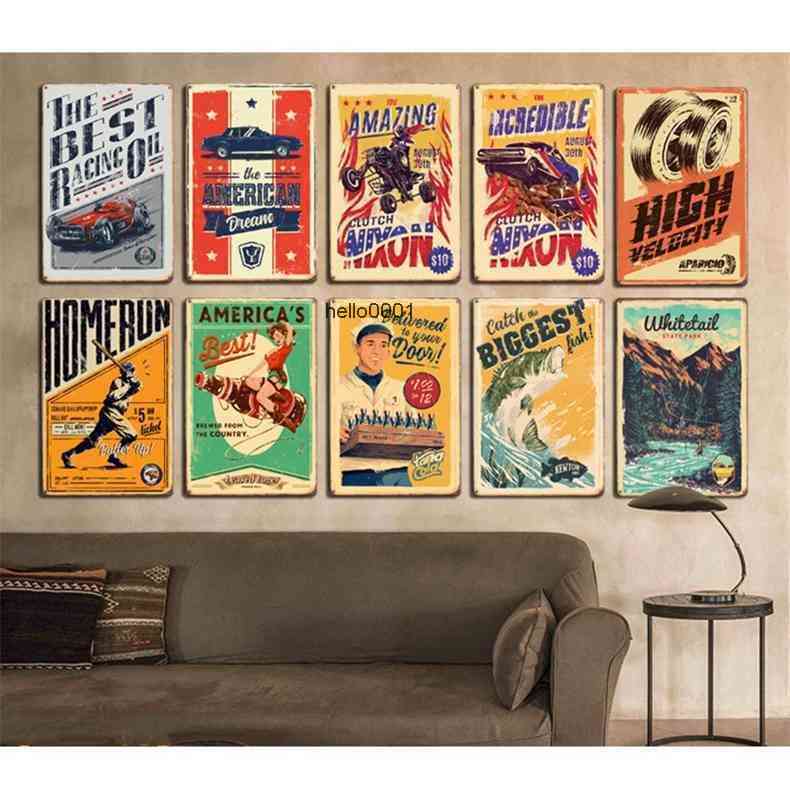 

Retro Poster Tin Plaque Metal Vintage Wall Decor for Bar Pub Club Man Cave Signsa