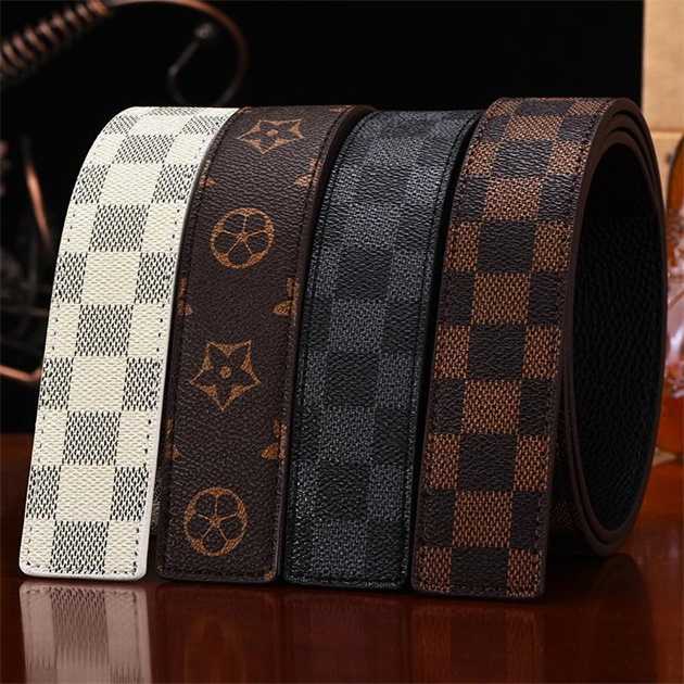 

2021 Fashion Big buckle genuine leather belt with box designer men women high quality mens belts 520