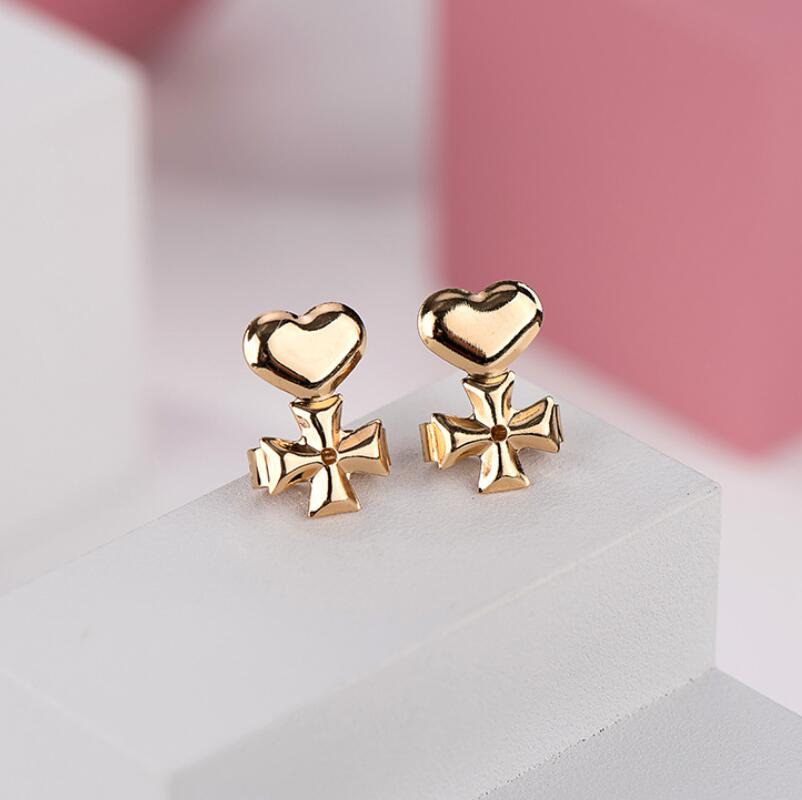 

Ear Nail Assistive Device Adjustable Earring Back Antiallergic Conjoined Cross Creative And Personalized Earrings Button