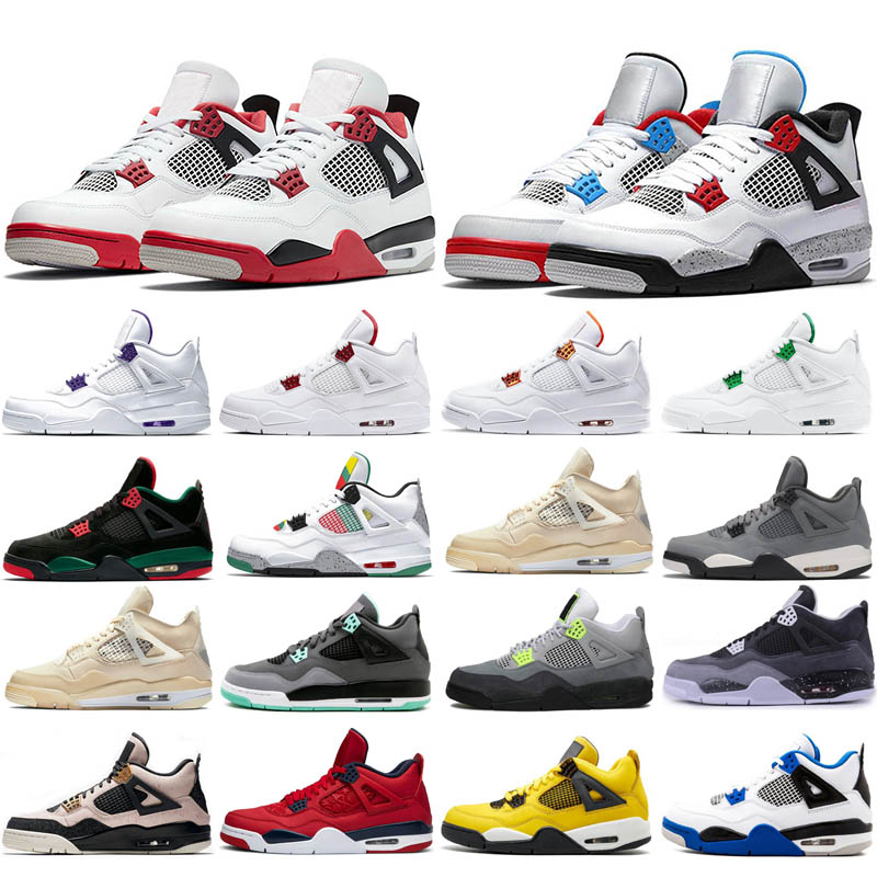 

Black cat 4 men basketball shoes 4s Desert Moss Green Metallic women mens sneaker outdoor sports trainer Breathable, Customize