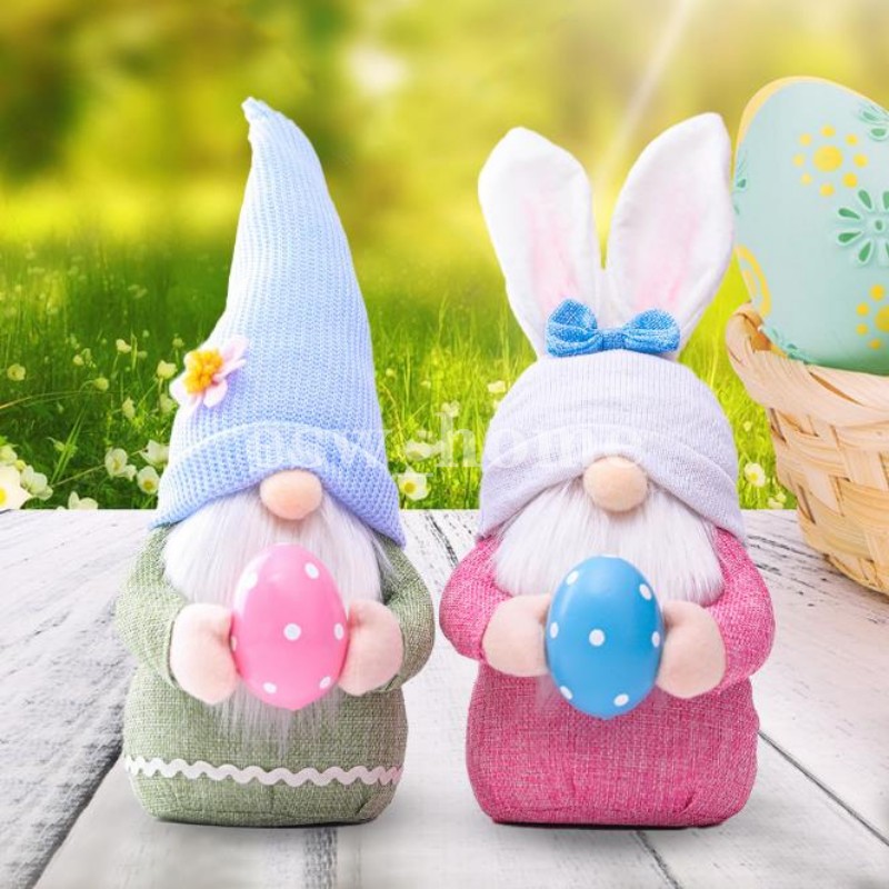 

Party Supplies Easter Faceless Gnome Egg Rabbit Dwarf doll Handmade Reusable Home Decoration Hanging Bunny Ornaments Kids Gift
