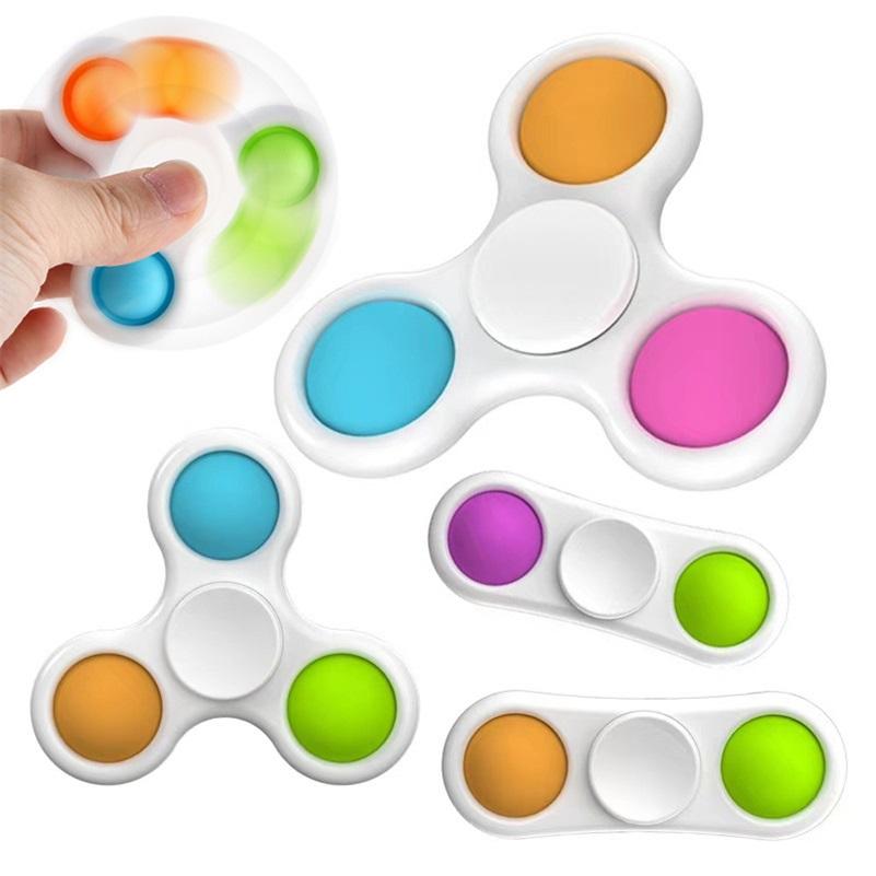 

Baby Sensory Simple Dimple Toys Gifts Adult Child Funny Anti-stress Finger spinner Stress Reliver Push Bubble Fidget Toy