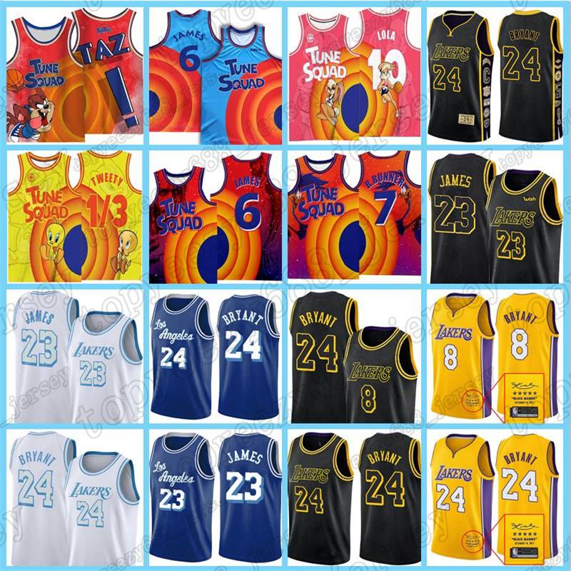 

23 Los 8 LeBron Jersey 6 James Angeles Basketball Bryant Lakers Bill Murray 24 Michael D.DUCK 10 Lola Bunny New Tweety 7 R.RUNNER
