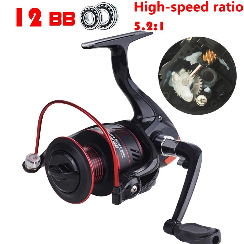 

Lizard DM2000-7000 12BB One Way Bearing Spinning Reel Carp Fishing All Metal Spool Reels Baitcasting