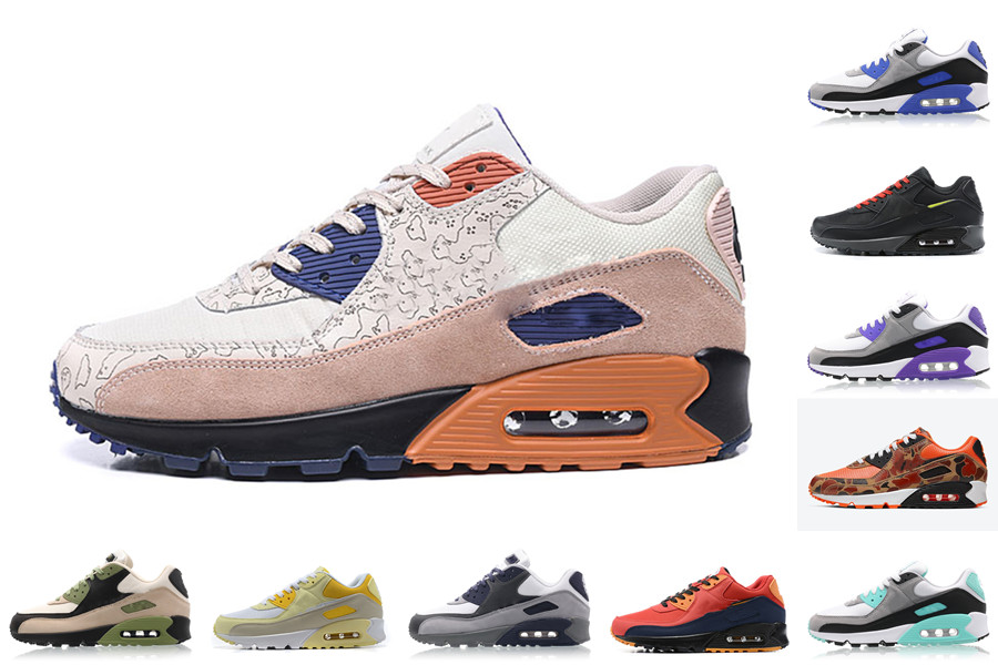 

90 running shoes 90s men women chaussures Camo UNC USA Volt Supernova triple white black mens trainers Outdoor Sports Sneakers Size 40-46, 20