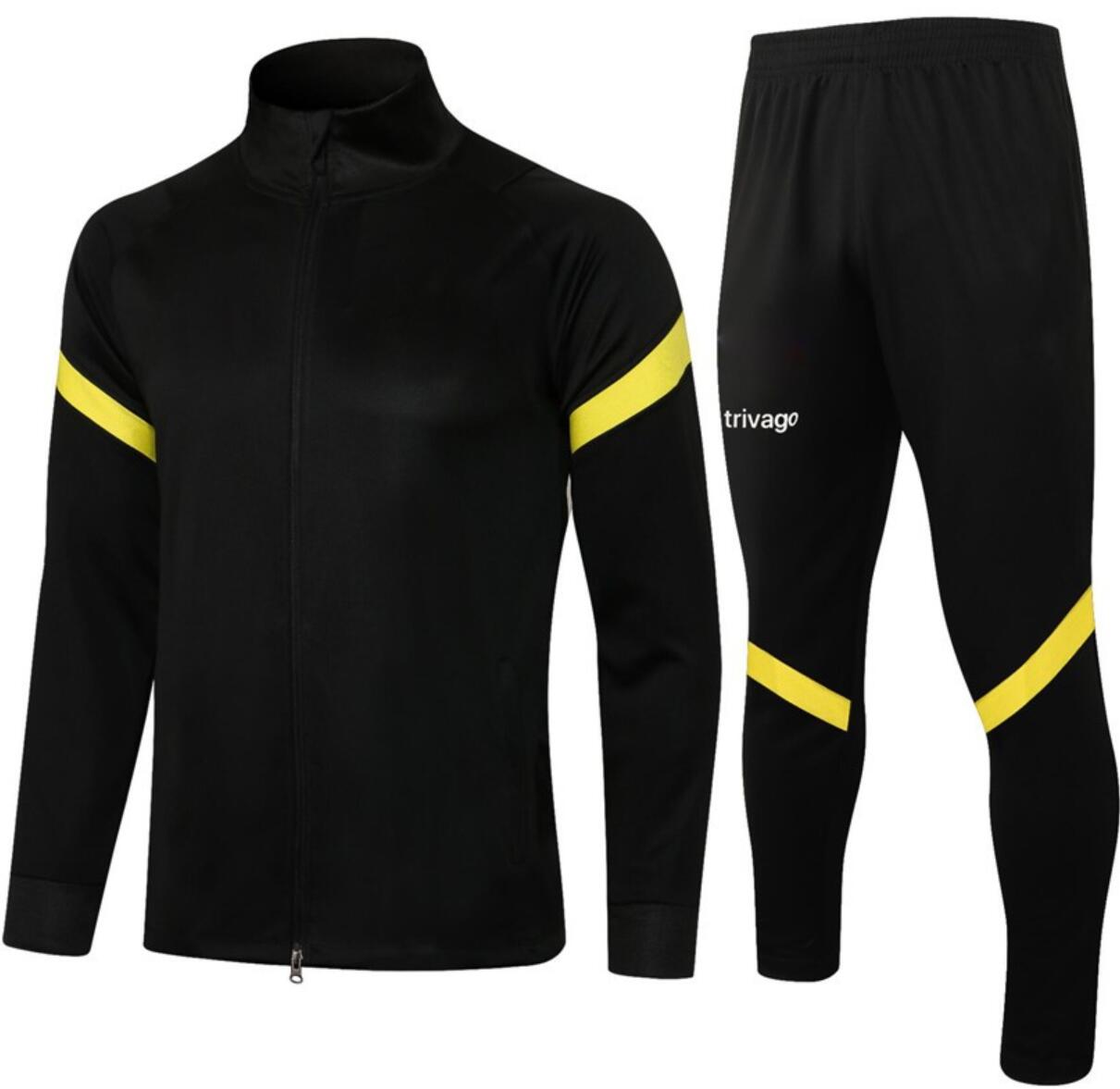 

2022 Mens soccer tracksuit Full zip jacket 21 22 man football jackets 2021 survetement de foot chandal