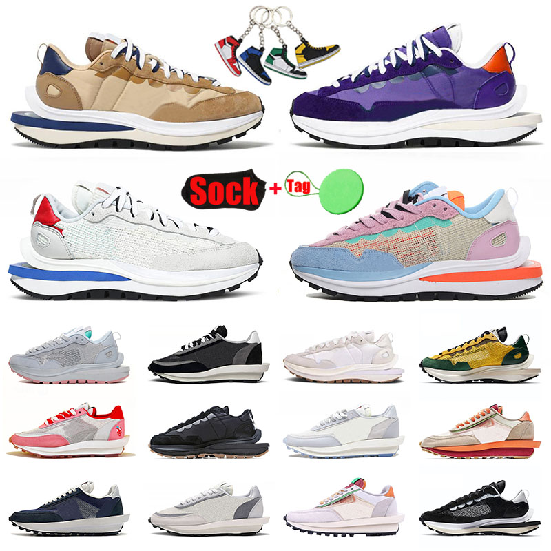 

Sacais x VaporWaffle Pegasus Running Shoes Men Women Athletic Sneakers Dark Iris Sesame Blue Void Sports LDWaffle Waffle Black White Chunky Trainers Outdoor, C27 varsity blue 36-45