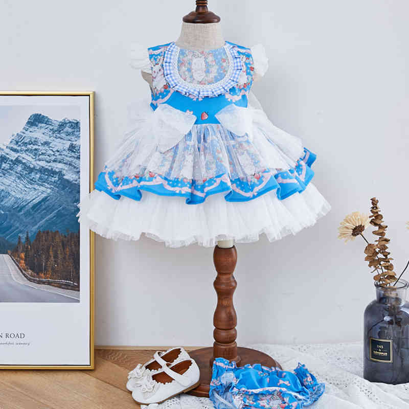 

Baby Girls Sleeveless Printing Dresses Children Summer Kids Girl Princess Clothing Party + Shorts 210521, H50h048 pink