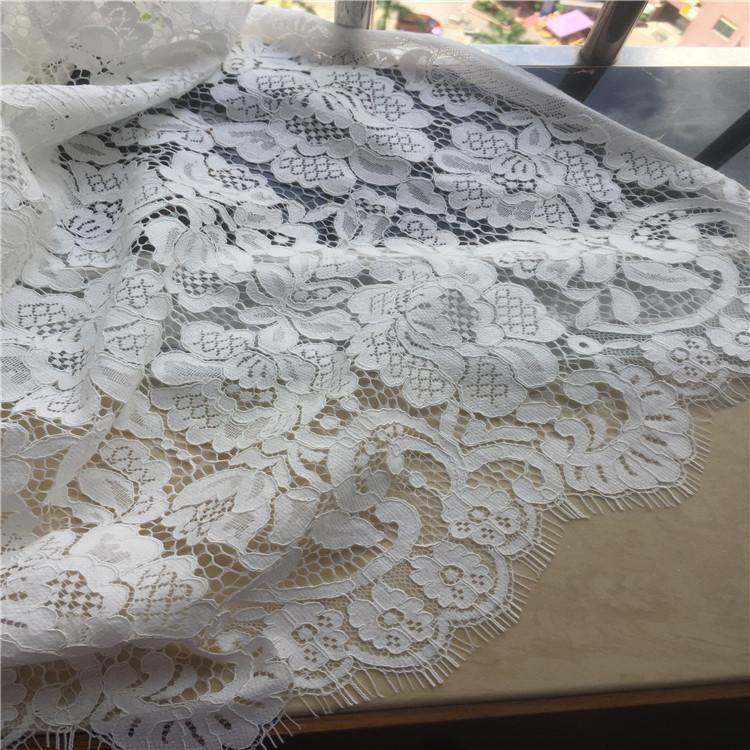 

Ribbon 1Piece/lot Exported Cotton Dress Fabric Classic Black And White Lace Eyelashes Cord