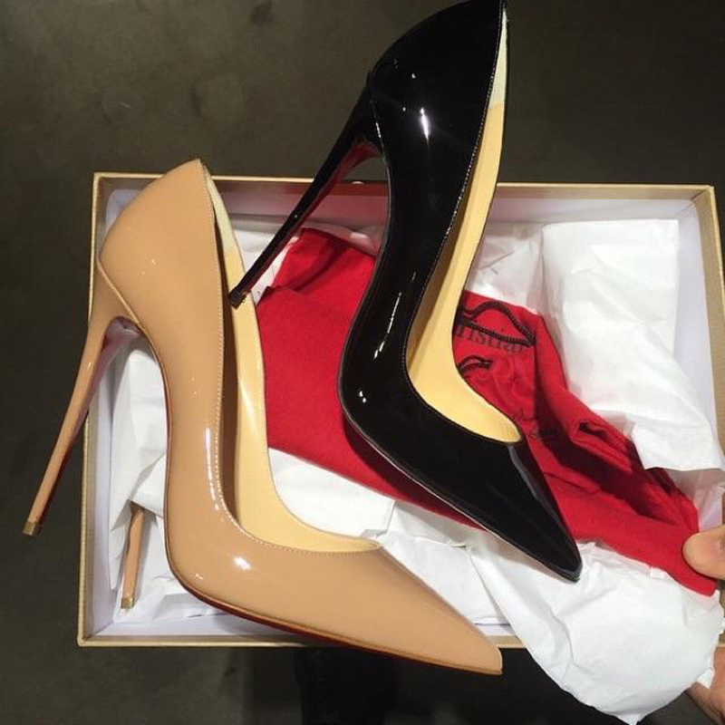 

Genuine Leather Good Quality Woman Shoes High Heels So Kate Women Pumps Wedding Dress Shoe Black Nude 8cm 10cm 12cm, Pad