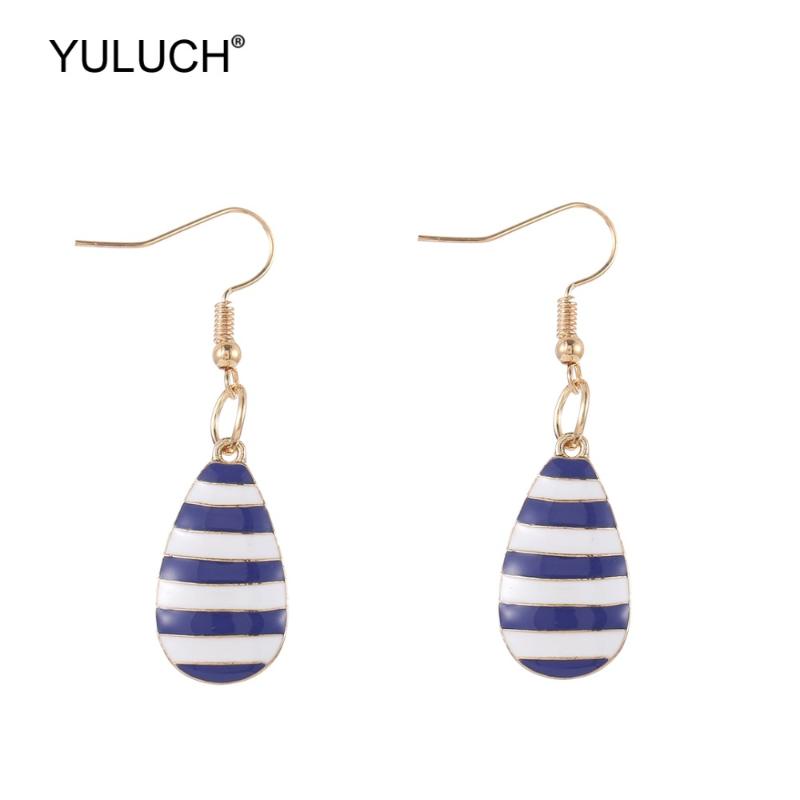 

Dangle & Chandelier YULUCH Fashion Zinc Alloy Red Black 4 Colors Line Simple Statement Drop Pendant Earrings Accessories For Women Girls Par