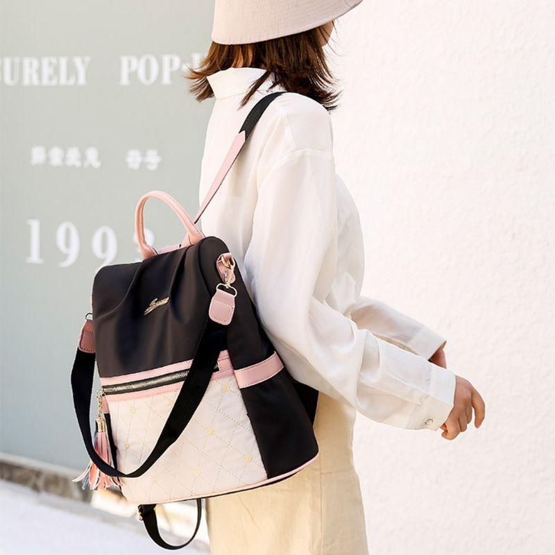 

Women Backpack Purse Oxford Laptop Daypack Casual Satchel Shoulder Bag for Teenager Girls, Gn